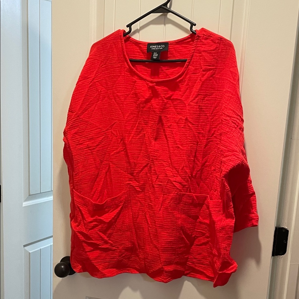 Portolano Scarlet Textured Women's Blouse